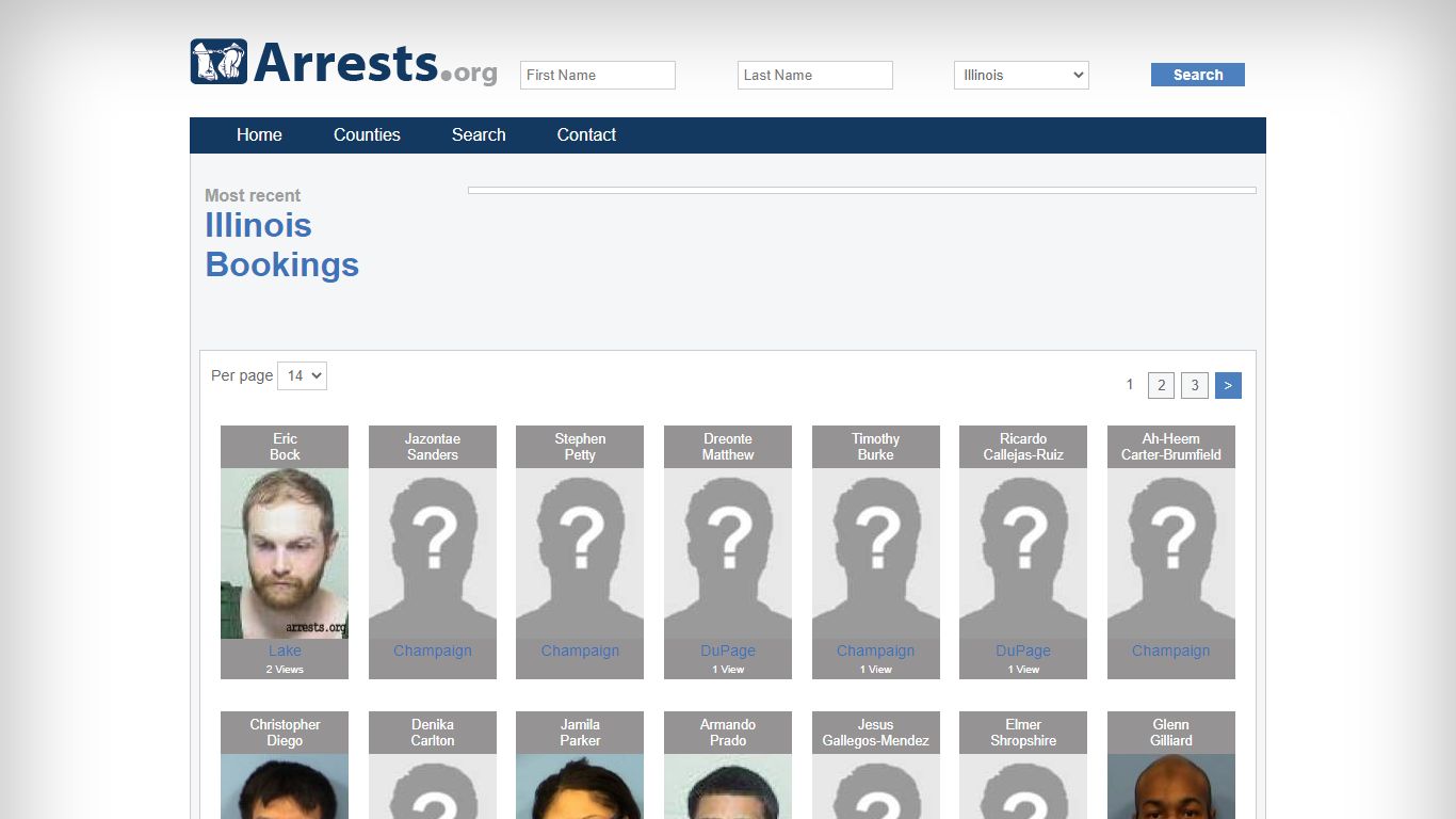 Illinois Arrests and Inmate Search